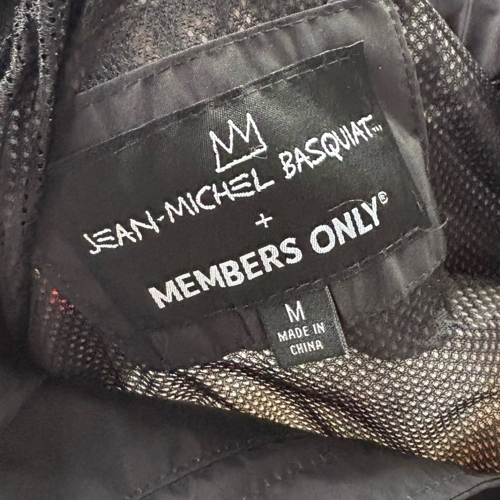 Members Only Jean-Michel Basquiat Racing Windbreaker Jacket - Picture 9 of 12
